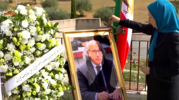 ادای احترام به رضا اولیا استاد نقاشی و مجسمه ساز، عضو شورای ملی مقاومت ایران