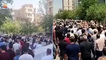 اعتراض مالباختگان در تهران؛ پاسخ رژیم با باتوم و گاز اشک‌آور