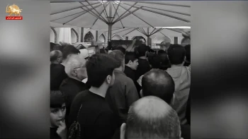  شعار علیه پزشکیان در مجاورت حرم امام رضا و جنگ باندهای رژیم بر سر مذاکره با آمریکا