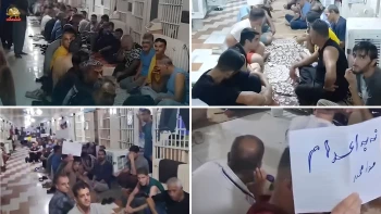 چهاردهمین روز اعتصاب غذا و تحصن ۱۵۰۰ زندانی محکوم به اعدام در قزلحصار