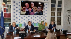 کنفرانس ایران در بنیاد لوئیجی اینائودی در ایتالیا با حضور خانم مریم رجوی: یافتن راه‌حلی پایدار برای یک بحران جهانی