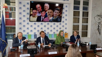 کنفرانس ایران در بنیاد لوئیجی اینائودی در ایتالیا با حضور خانم مریم رجوی: یافتن راه‌حلی پایدار برای یک بحران جهانی