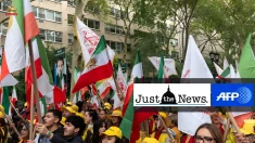 خبرگزاری فرانسه و جاست نیوز: تظاهرات بزرگ ایرانیان در نیویورک علیه حضور پزشکیان