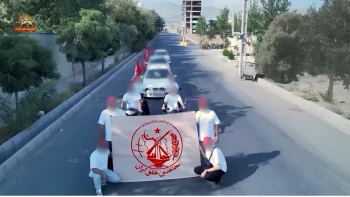 راهپیمایی رزمی یک یکان شورشگر در کرج