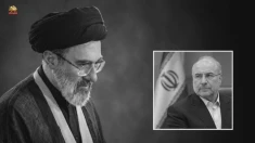 دیدار پاسدار قالیباف رئیس مجلس ارتجاع با کینگ مجتبی