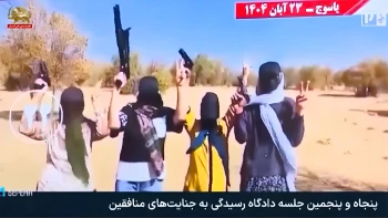   وحشت از مجاهدین در بیدادگاه قضائیه جلادان و پخش تحمیلی فیلمها برای توجیه اعدام مجاهدین